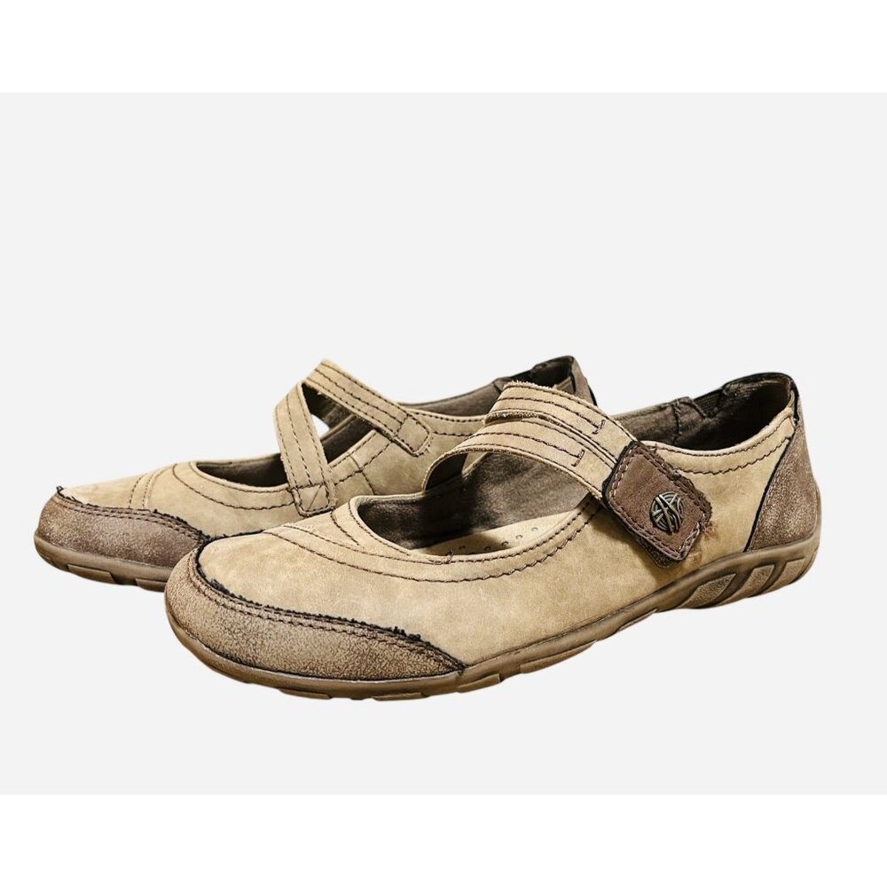 Earth Origins Tova Mary Jane Sport Sandal, Sz 8 1/2 Closed Toe‎ Leather
